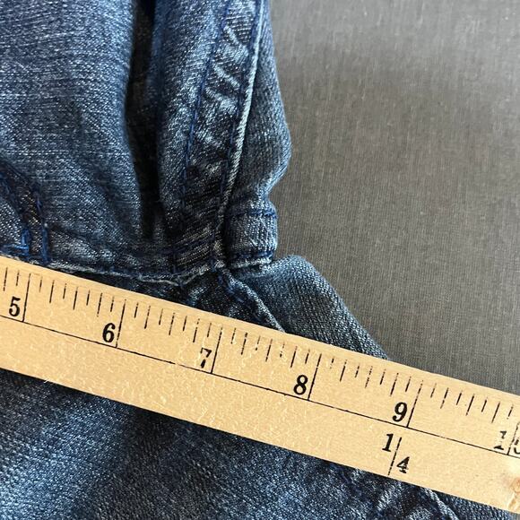 True Religion Skinny Jeans Womens Size 27 Blue Dark Wash Denim Low Rise‎ - Picture 9 of 10